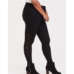 Torrid SLASHED MESH UNDERLAY legging